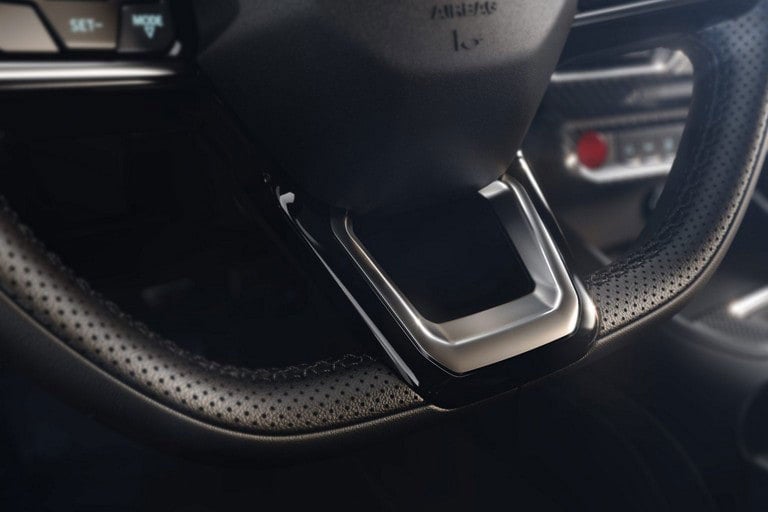2024 Ford Mustang® model interior showing the flat-bottom steering wheel | Mike Reichenbach Ford in Florence SC
